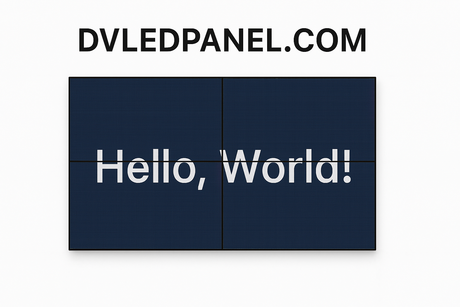 DvLED Wall with Hello World